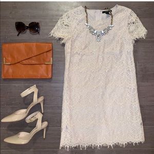 Forever 21 Cream Lace Dress Sz S